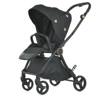 Дитяча прогулянкова коляска-книжка ME 1078 VERSA Clover Black чорна