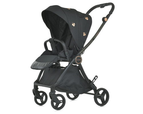 Дитяча прогулянкова коляска-книжка ME 1078 VERSA Clover Black чорна