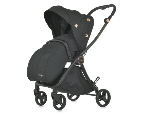 Дитяча прогулянкова коляска-книжка ME 1078 VERSA Clover Black чорна