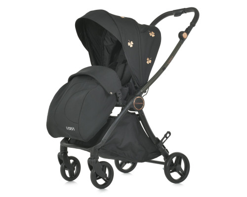 Дитяча прогулянкова коляска-книжка ME 1078 VERSA Clover Black чорна