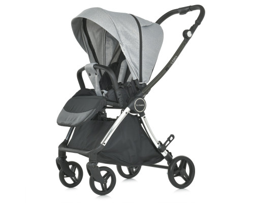 Дитяча прогулянкова коляска-книжка ME 1078 VERSA Melange Gray сіра