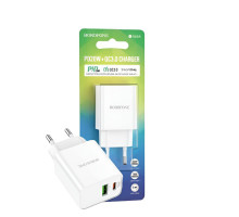 Мережевий зарядний пристрій Borofone BA69A Resource PD20W+QC3.0