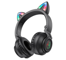 Бездротові Bluetooth навушники Borofone BO18 Cat Ear Чорний