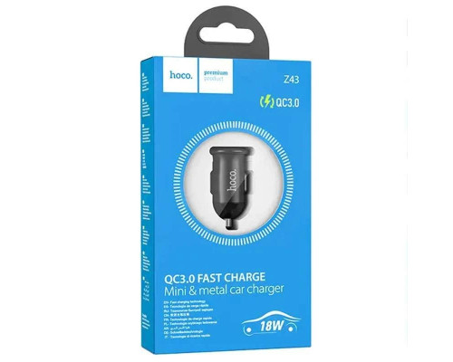 Зарядний пристрій HOCO Z43 QC3.0 (1USB/18W)