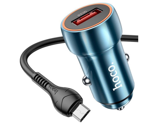 Зарядний пристрій HOCO Z46 Micro QC3.0 (1USB/18W) Blue