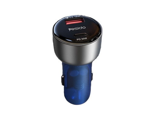 Автомобільний зарядний пристрій YESIDO Y52 PD48W+QC3.0