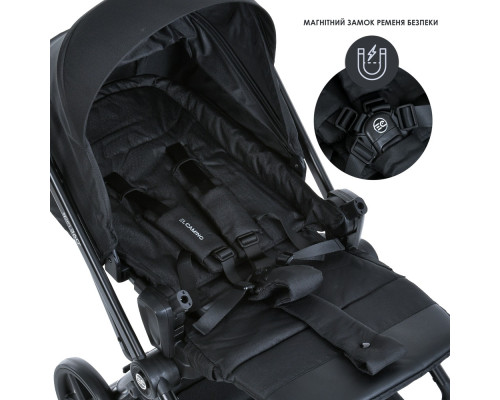 Дитяча прогулянкова коляска-книжка ME 1138 SPIN 360 Black чорна