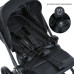 Дитяча прогулянкова коляска-книжка ME 1138 SPIN 360 Black чорна