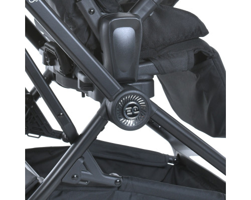 Дитяча прогулянкова коляска-книжка ME 1138 SPIN 360 Black чорна