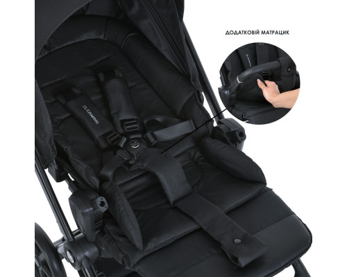 Дитяча прогулянкова коляска-книжка ME 1138 SPIN 360 Black чорна