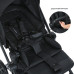 Дитяча прогулянкова коляска-книжка ME 1138 SPIN 360 Black чорна