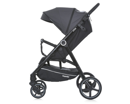 Дитяча прогулянкова коляска-книжка M 5723 VIVA Ash gray сіра