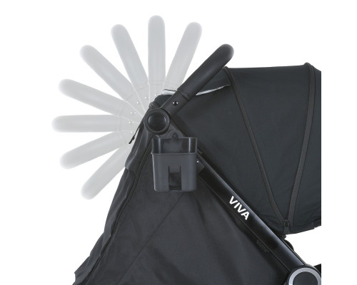 Дитяча прогулянкова коляска-книжка M 5723 VIVA Black чорна