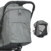 Дитяча прогулянкова коляска-книжка ME 1129 LINK Moss Striped темно-зелена