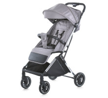 Дитяча прогулянкова коляска-книжка ME 1129 LINK Silver Striped срібна