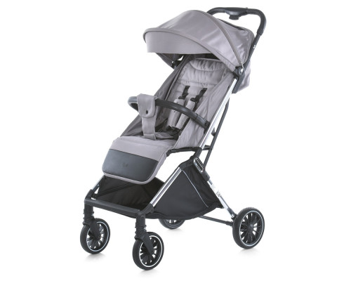 Дитяча прогулянкова коляска-книжка ME 1129 LINK Silver Striped срібна