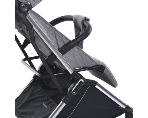 Дитяча прогулянкова коляска-книжка ME 1129 LINK Silver Striped срібна