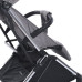 Дитяча прогулянкова коляска-книжка ME 1129 LINK Silver Striped срібна