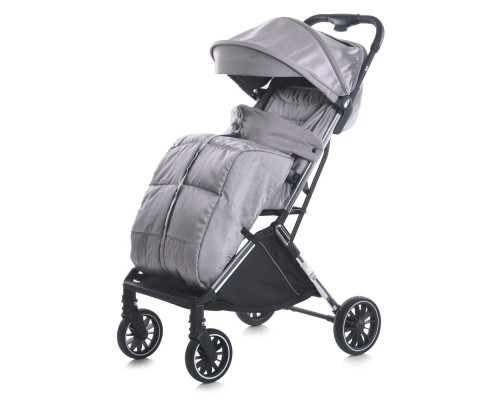 Дитяча прогулянкова коляска-книжка ME 1129 LINK Silver Striped срібна