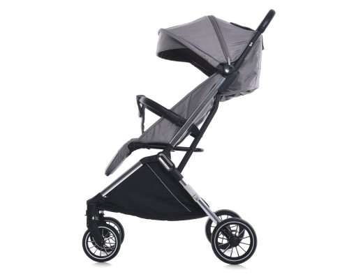 Дитяча прогулянкова коляска-книжка ME 1129 LINK Silver Striped срібна