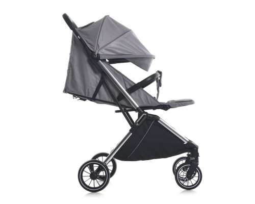 Дитяча прогулянкова коляска-книжка ME 1129 LINK Silver Striped срібна