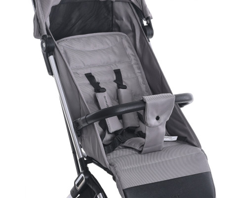 Дитяча прогулянкова коляска-книжка ME 1129 LINK Silver Striped срібна