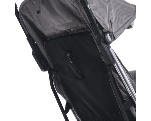Дитяча прогулянкова коляска-книжка ME 1129 LINK Silver Striped срібна