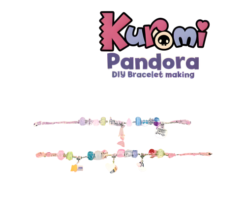 Набір для плетіння браслетів Pandora Kuromi у сумочці (733)