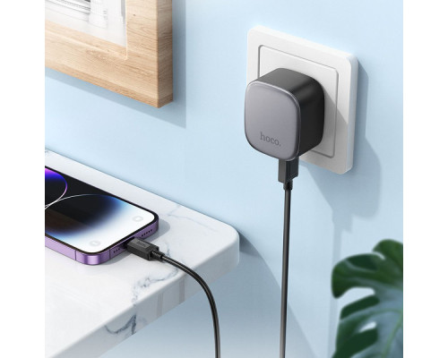 Зарядний мережевий пристрій Hoco CS31A 2хUSB + Кабель Apple Lightning