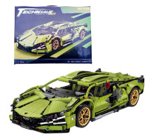 Конструктор Lamborghini Dallas Green на 1280 деталей 1:14 (7603)