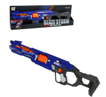 Бластер Blaze Storm із м’якими кулями, 20 зарядів, 80 см, синій