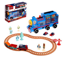 Дитяча залізниця Storage Train потяг-парковка зі звуком та світлом (128-33)