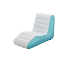 Велюрове надувне крісло Bestway 75127 із флокованим покриттям (133 × 79 × 88 см)