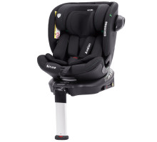 Автокрісло CARRELLO Avalon CRL-8805 Absolute Black з поворотом, опорною стійкою