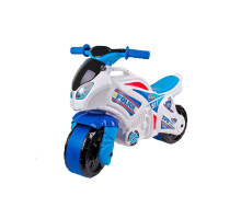 Толокар "Мотоцикл 5125" білого кольору від Technok Toys – стильний та зручний транспорт для дітей