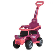 Дитяча каталка-толокар Bambi Racer 2в1 з музикою та світлом, рожева