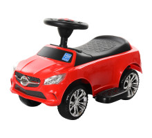 Каталка-толокар M 3503C-3 з батьківською ручкою та музикою для малюка, червона