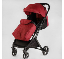 Прогулянкова дитяча коляска JOY Comfort  L-52304 зі сталевою рамою, футкавером та підсклянником