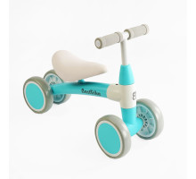 Велобіг 4-х колісний BST-62999 Best Trike для дітей, надувні колеса, регульоване сидіння, міцна рама, блакитний колір