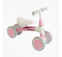 Велобіг 4-х колісний BST-71000 Best Trike для дітей, надувні колеса, регульоване сидіння, міцна рама, рожевий колір