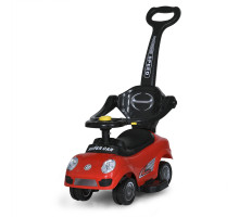 Каталка-толокар M 5784-3 Bambi Racer з батьківською ручкою та музикою, червоний