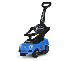 Каталка-толокар M 5784-4 Bambi Racer з батьківською ручкою та музикою, синий