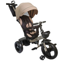 Дитячий 3-х колісний велосипед MT 1001-1 Almond Beige TURBO TRIKE NEW 2024 з обертовим сидінням на 360°