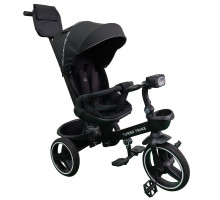 Дитячий 3-х колісний велосипед  MT 1002-1 Elegant Black TURBO TRIKE від 1,5 до 3 років, поворотне сидіння
