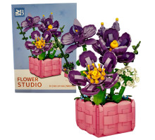 Конструктор Flower Studio Фіалки у вазі на 583 деталі (9113A)