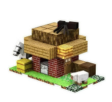 Магнітний конструктор Minecraft "Будинок воїна" на 70 деталей (T9907)