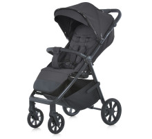Прогулянкова коляска ME 1182 MALTA Black Onyx з регульованою ручкою, підсклянником та дощовиком