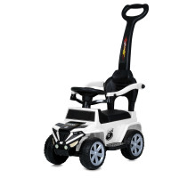 Каталка Bambi Racer M 5805EL 2-в-1 з батьківською ручкою та музикою, білий