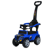 Каталка Bambi Racer M 5805EL 2-в-1 з батьківською ручкою та музикою, синій