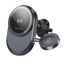Автотримач Borofone BH219 Fine 2-in-1 Magnetic Wireless Charger 15W